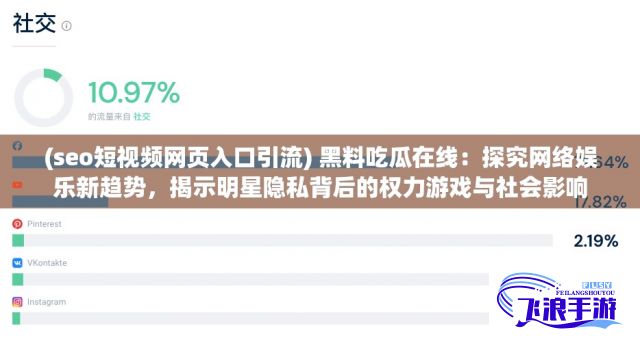 (seo短视频网页入口引流) 黑料吃瓜在线：探究网络娱乐新趋势，揭示明星隐私背后的权力游戏与社会影响