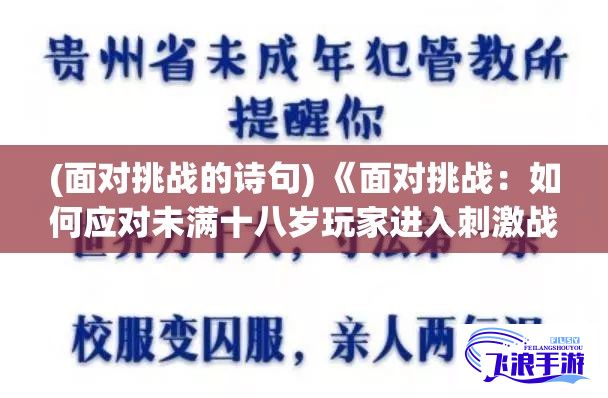 (面对挑战的诗句) 《面对挑战：如何应对未满十八岁玩家进入刺激战场》——探讨青少年保护机制的重要性